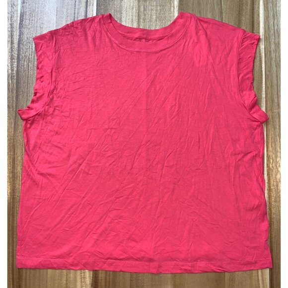 A New Day Womens Plus Size Casual Summer Coral Relaxed Fit T-Shirt Size XXL - Picture 13 of 15